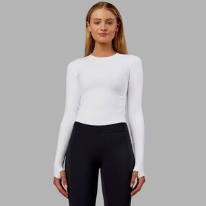 NWT Lskd Embrace Thermal Long Sleeve Tee IN White Size Large